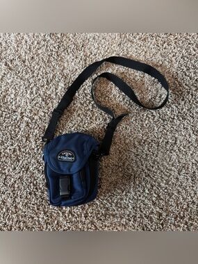 Vintage Blue & Black Camera Bag